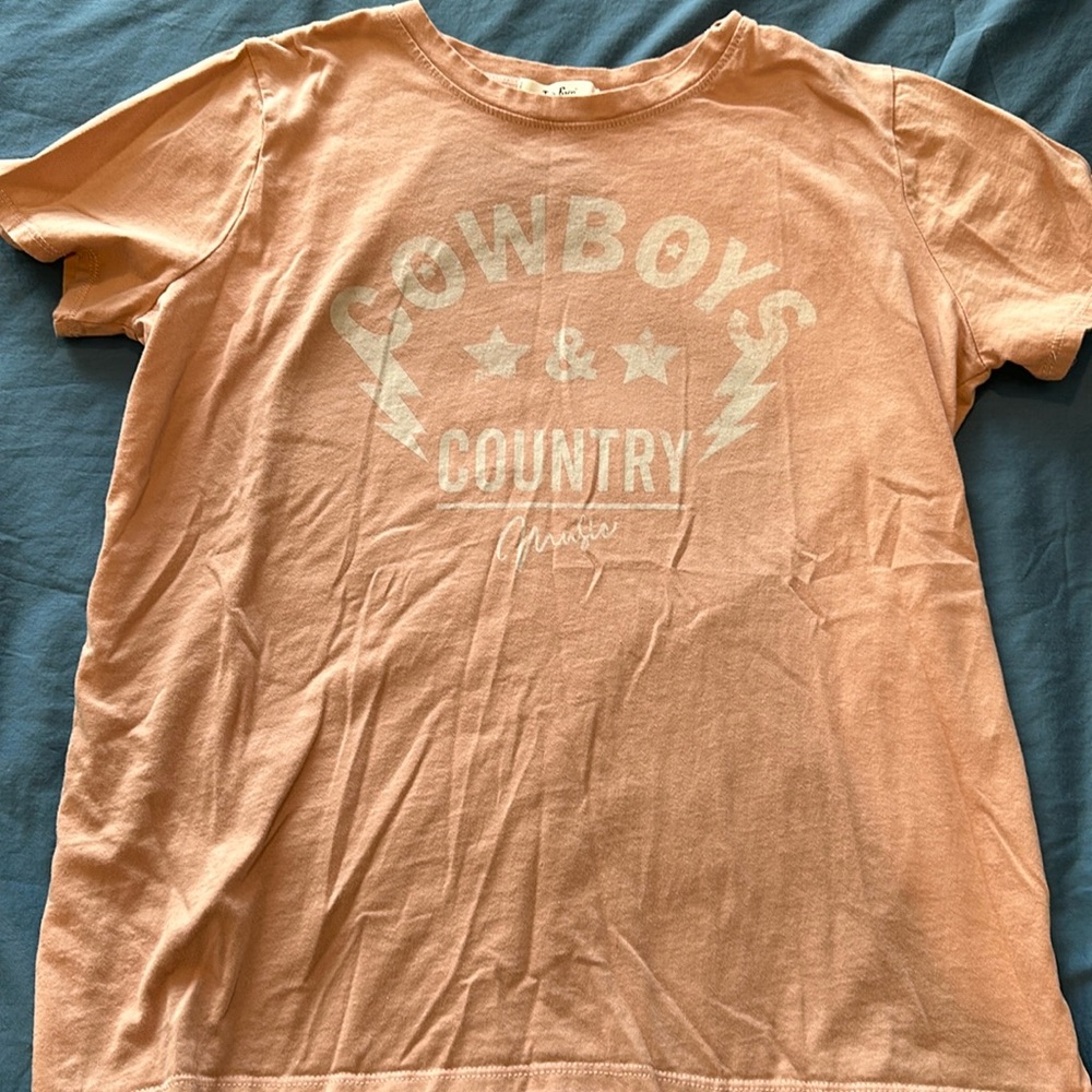 Cute western pink shirt